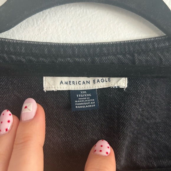 American Eagle Outfitters Charcoal Denim Vest - Picture 2 of 8